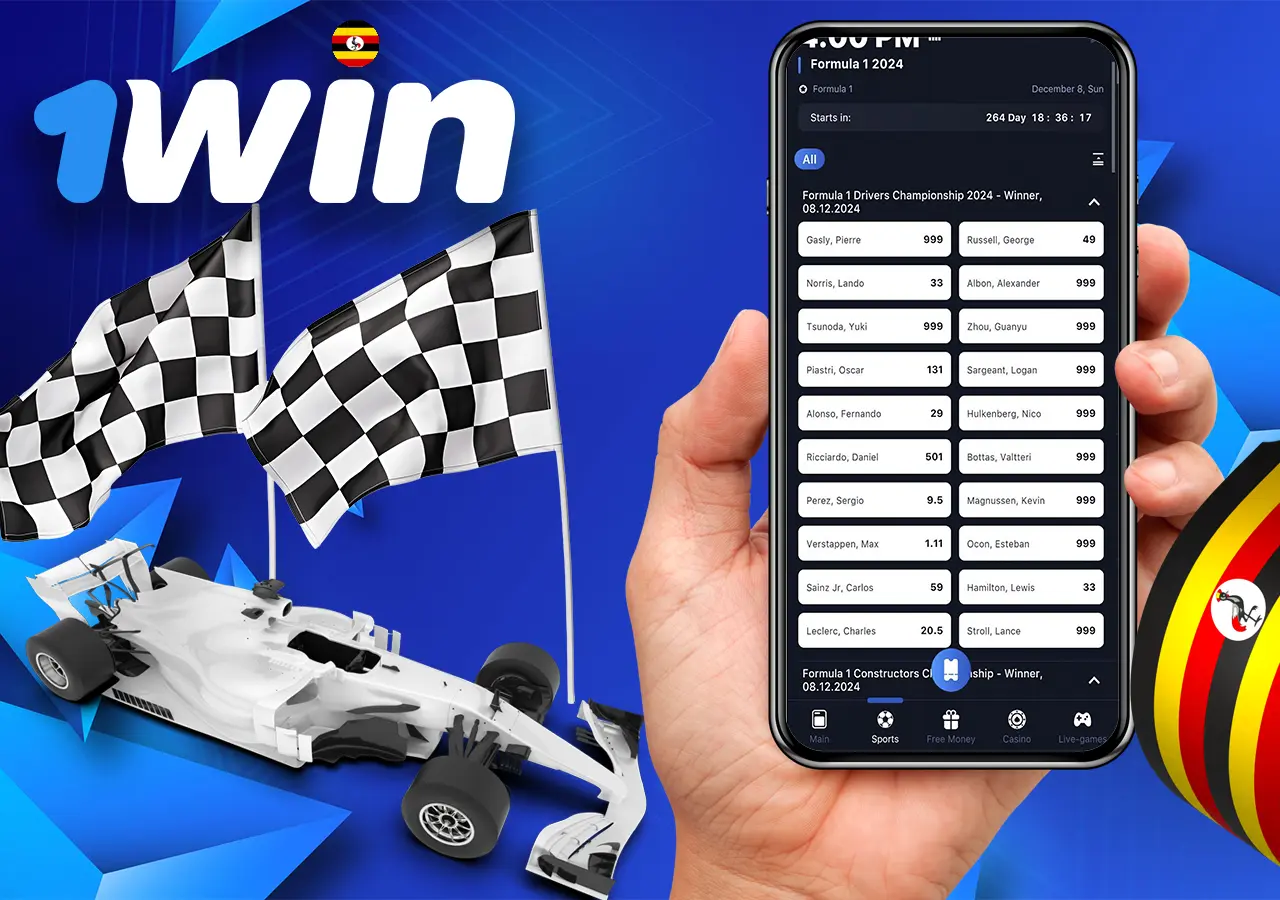 Formula 1 betting in app