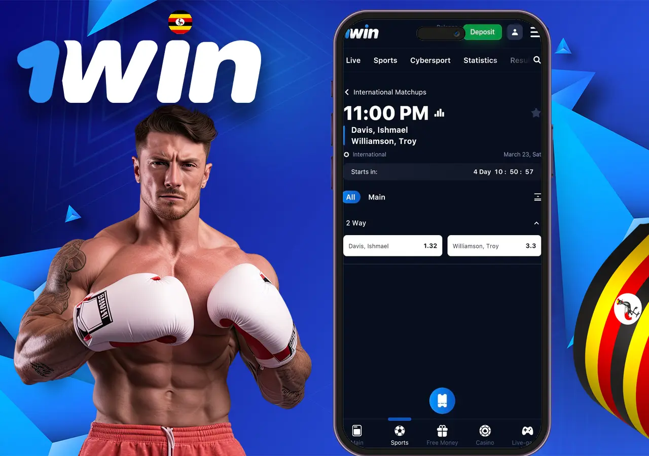 1Win betting on boxing in app