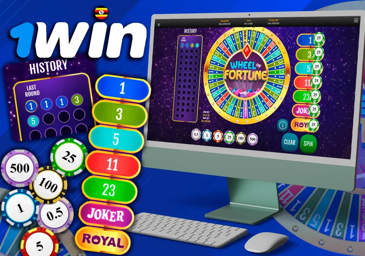 On the computer example of a round, next to the main elements of the game